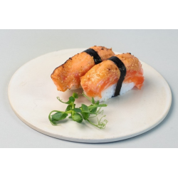 Nigiri Saumon et Miso flambé