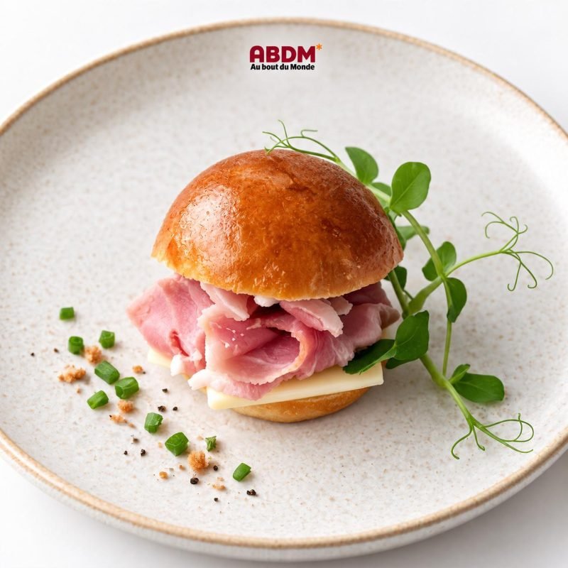 Mini briochin au jambon et emmental