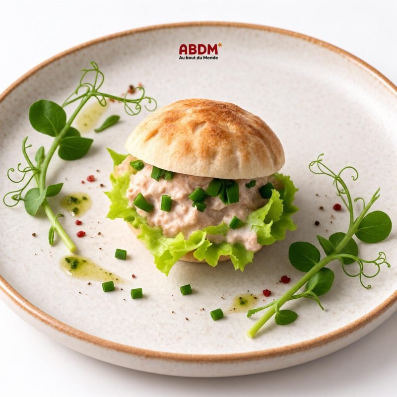 Mini pita au thon et ciboulette