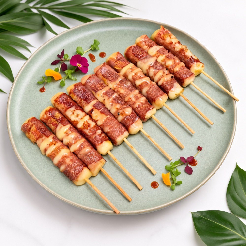 Brochettes boeuf fromage
