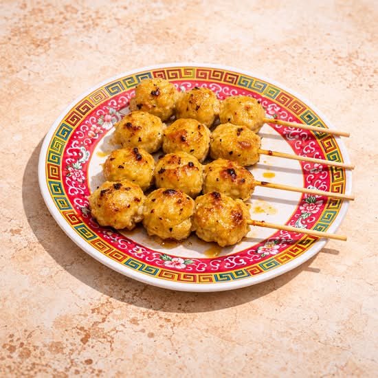 Brochettes Boulettes de Poulet
