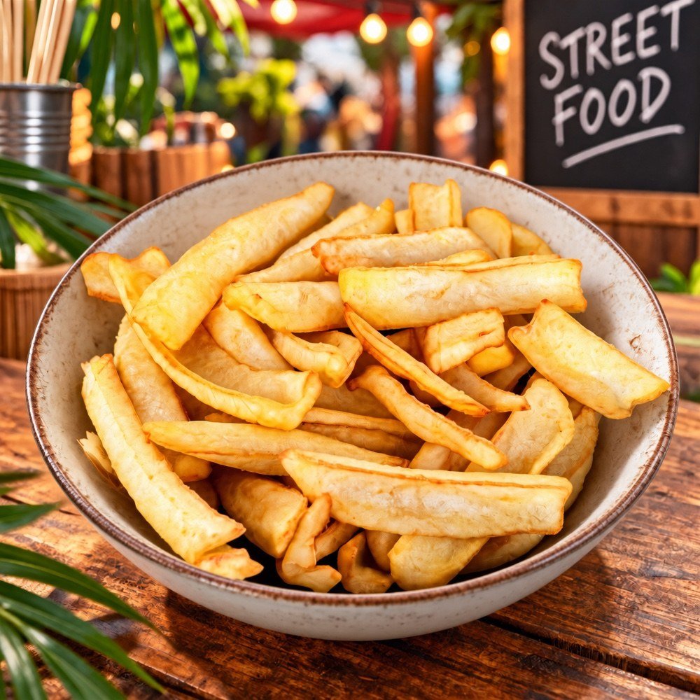 Frites incurvées