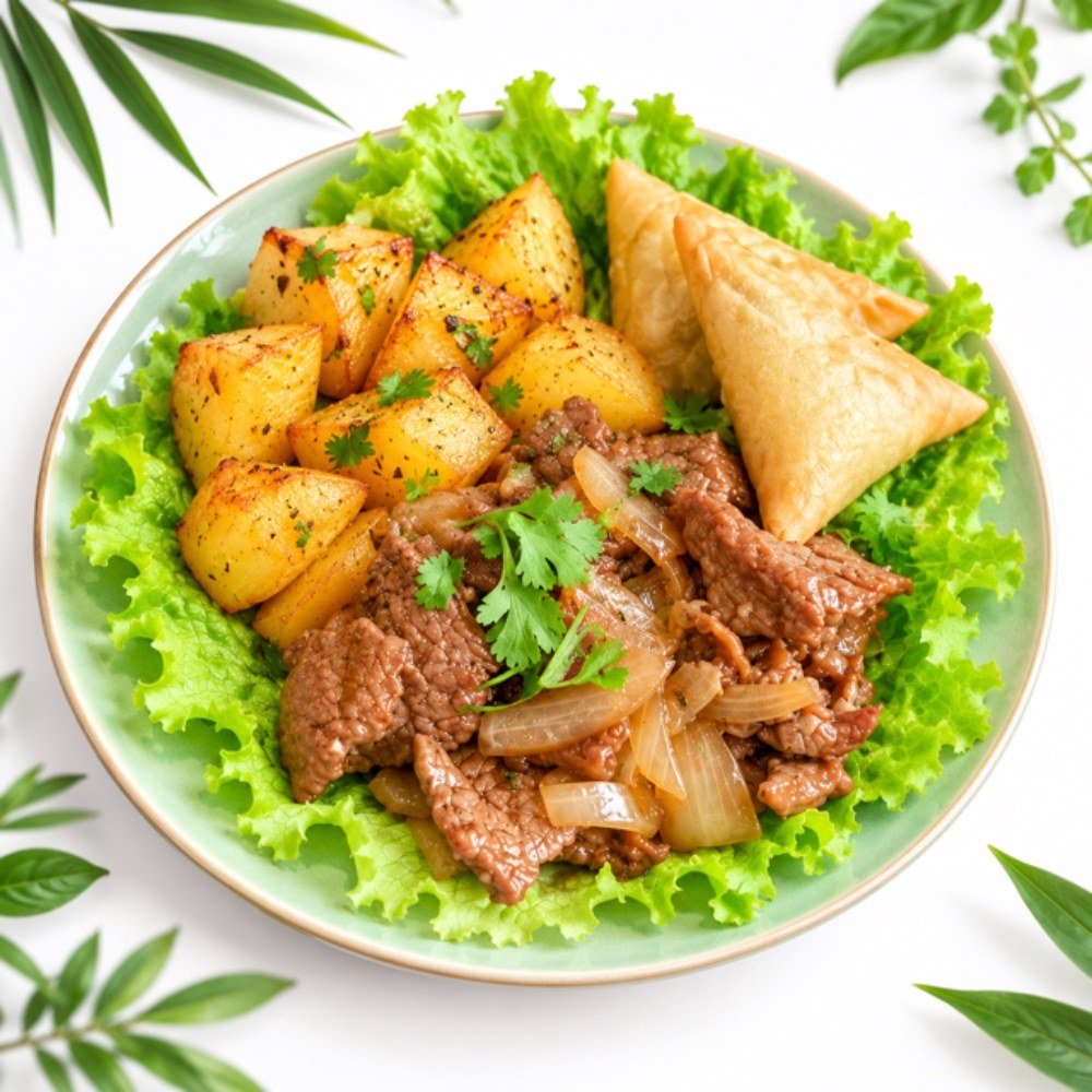 Menu boeuf aux oignons (C55)