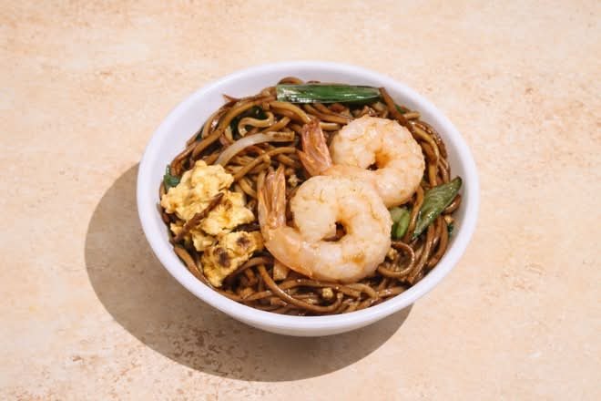 Nouilles Sautées aux Crevettes