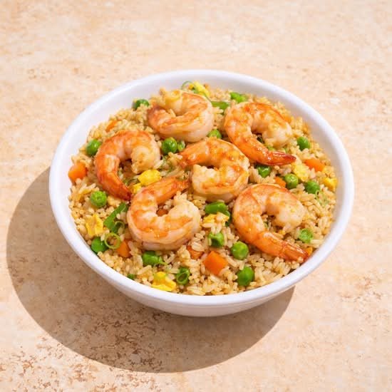 Riz Sauté aux Crevettes